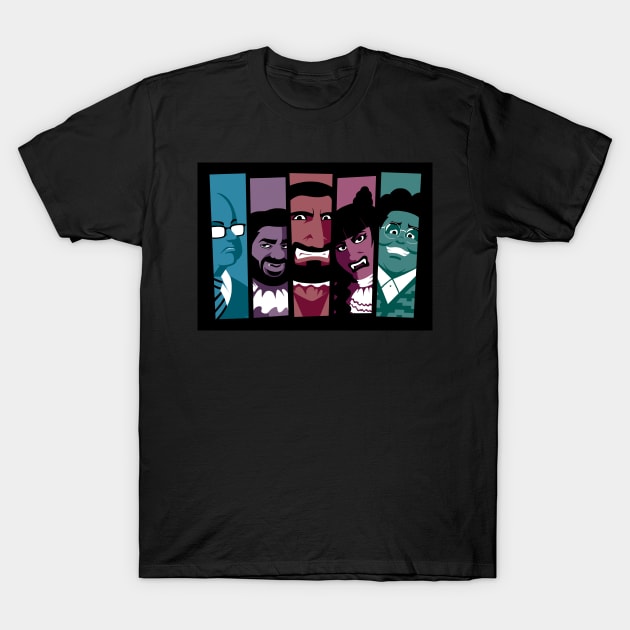 What We Do in the Shadows colourblocks T-Shirt by VictorianClam